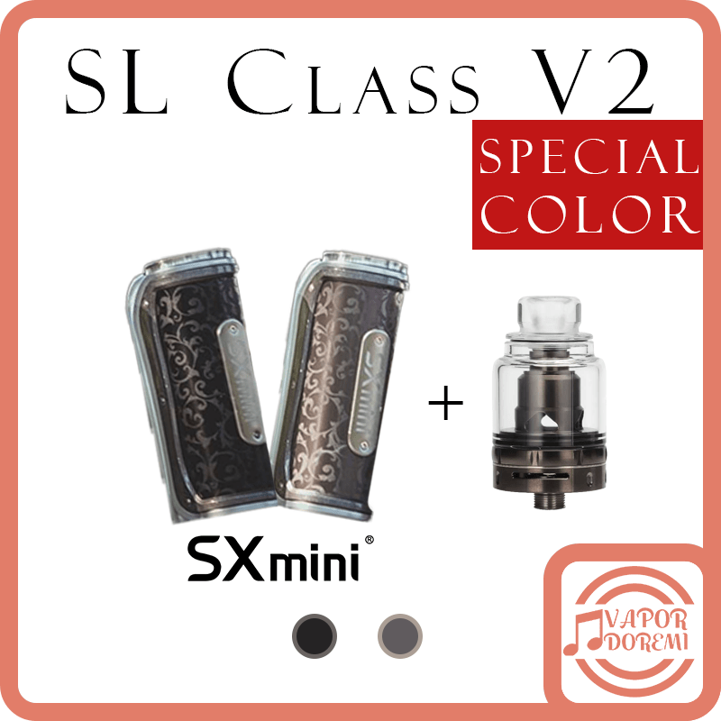 億海 YiHi SXmini SL Class V2 Box Mod SL2 100W 可18650.20700.21700單電池 可510霧化器轉接 大煙主機 特殊雕花版套組(含V2成品霧化器) 頂配設備